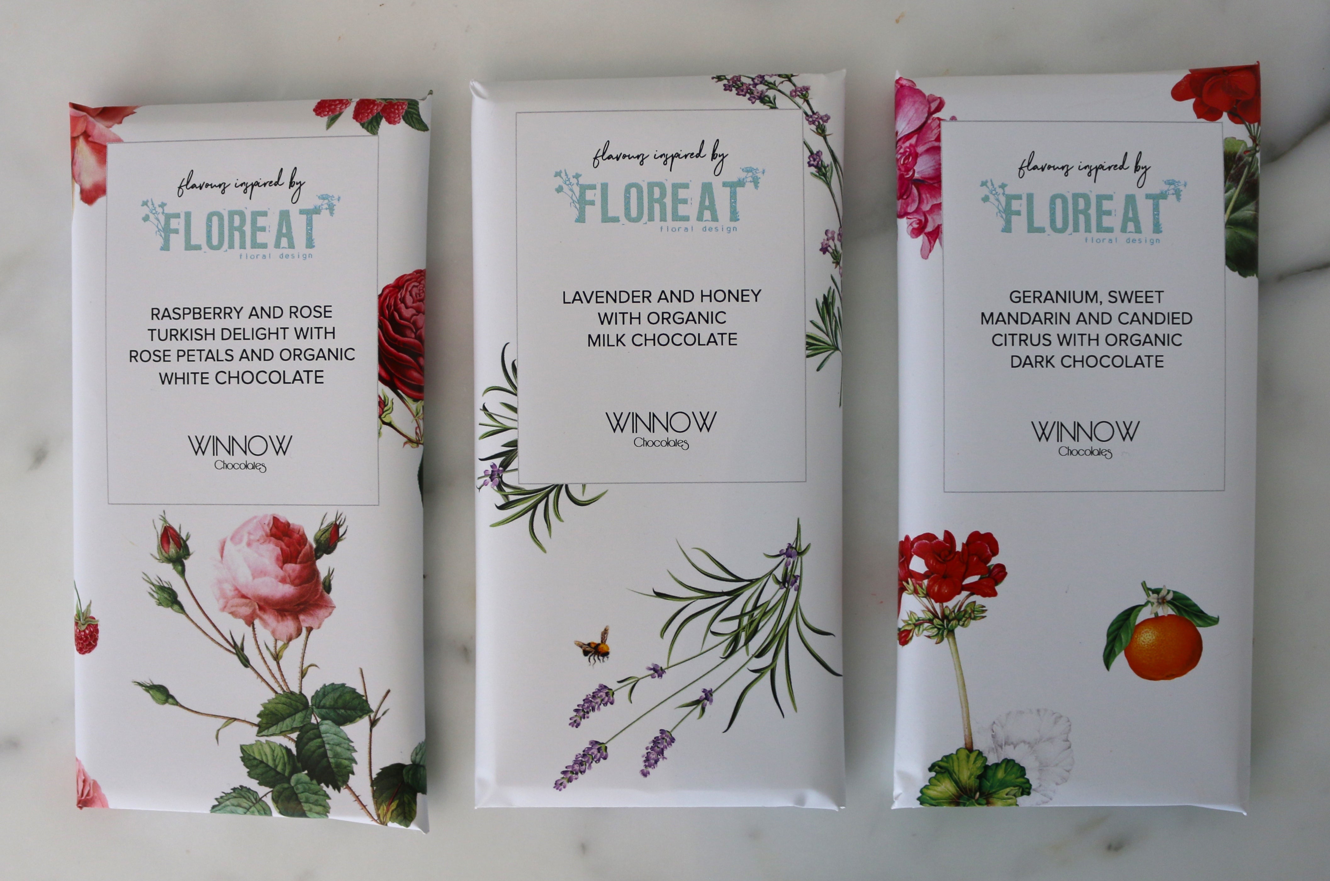 Floreat x Winnow Floral Inspired Chocolates
